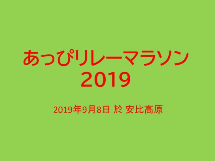 あっぴリレーマラソン 2019のサムネイル